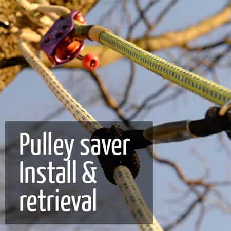 Install retrieve pulley saver