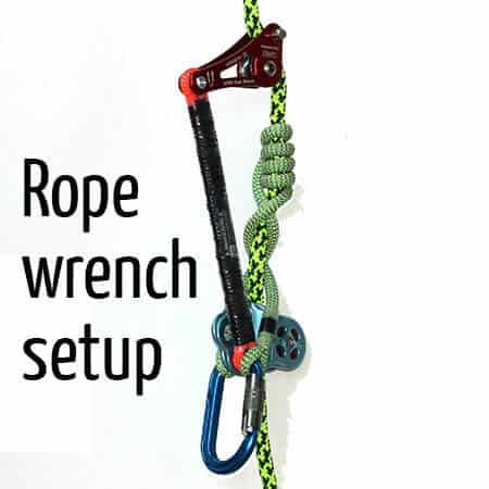 Rope wrench setup