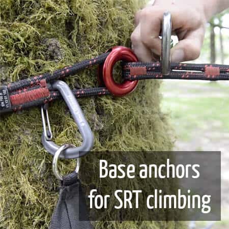 Base anchor for SRT climbing