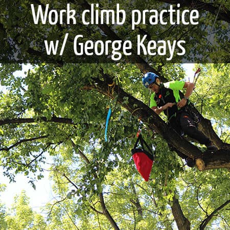 Work climb practice with George Keays