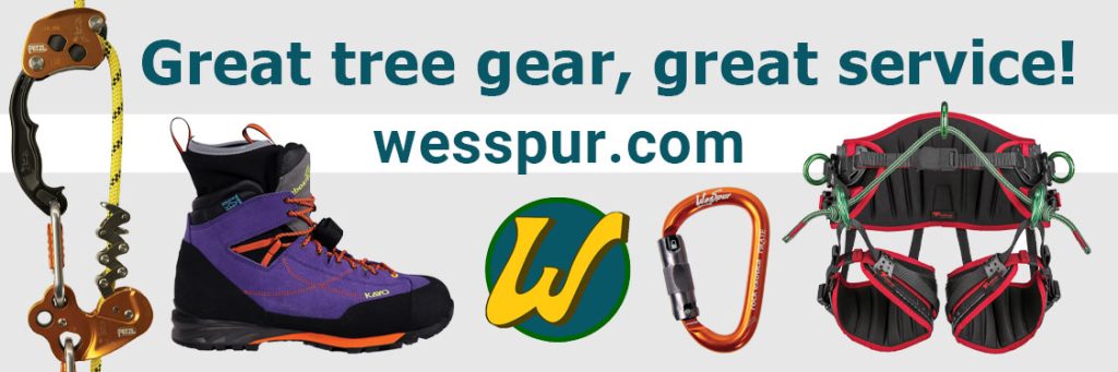 Wesspur sponsored ad 2023 ClimbingArborist