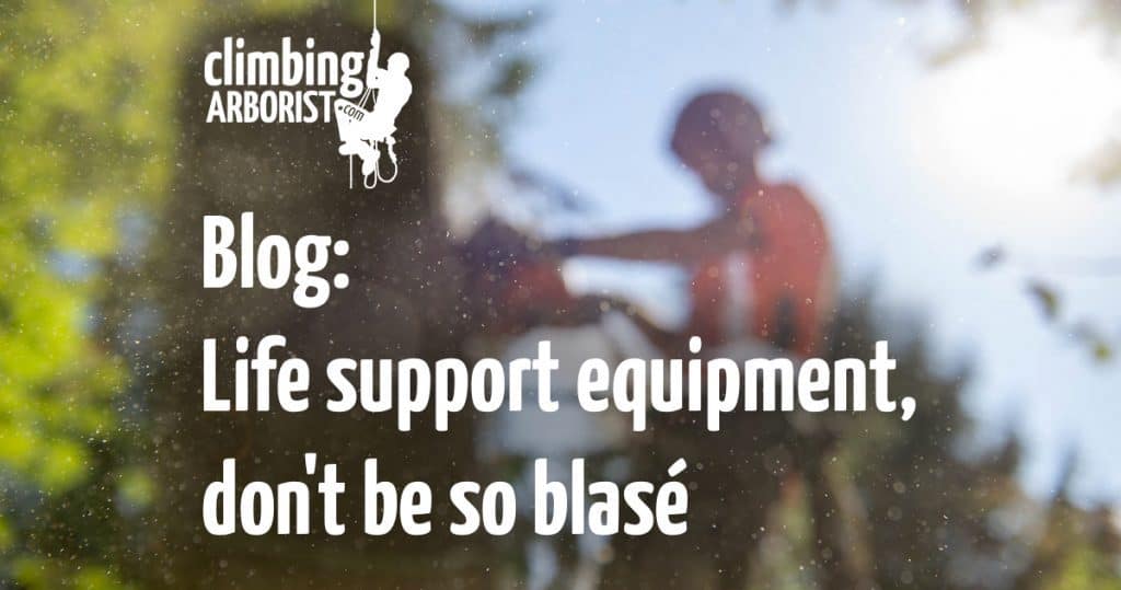 Blog: Life support equipment, don't be so blasé