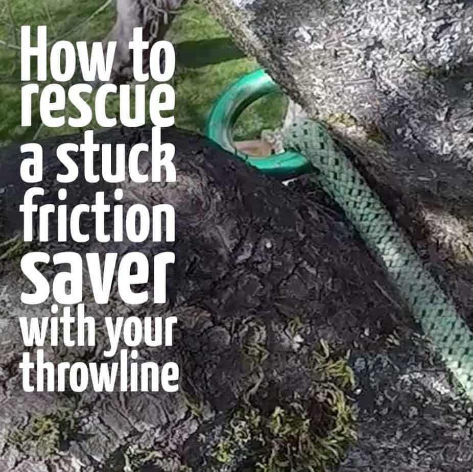 Stuck friction saver retrieval : ClimbingArborist.com