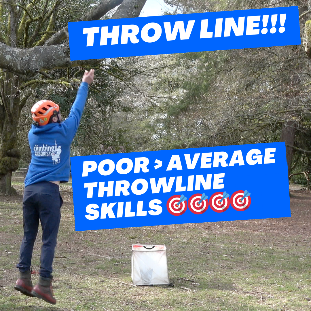 Poor to average throwline skills ClimbingArborist.com