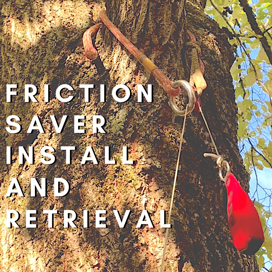 Friction saver install and retrieval ClimbingArborist.com
